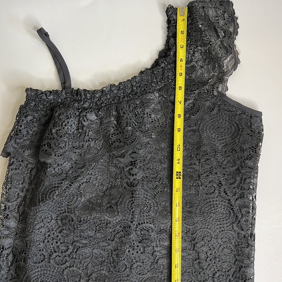 Maurices One Shoulder Lace Overlayed Top Size Small - Picture 10 of 11